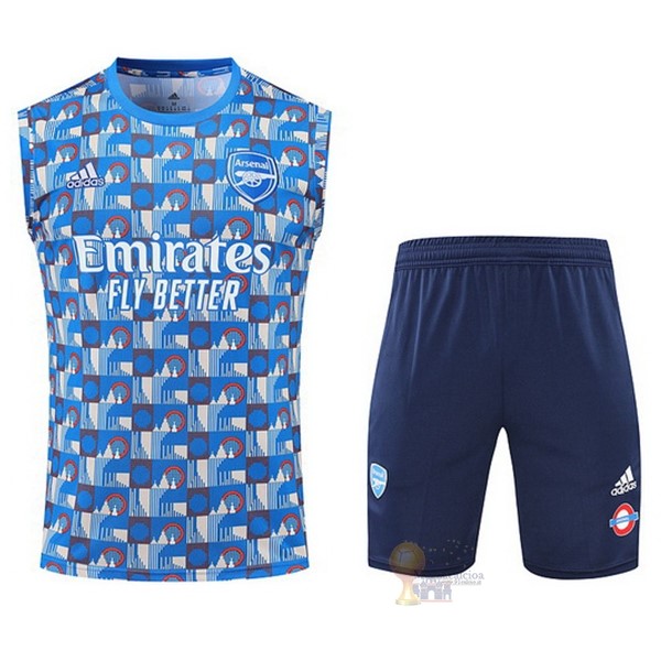 Calcio Maglie Formazione Sin Mangas Set Completo Arsenal 2022 2023 Blu