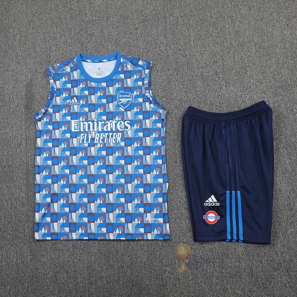 Calcio Maglie Formazione Sin Mangas Set Completo Arsenal 2022 2023 Blu