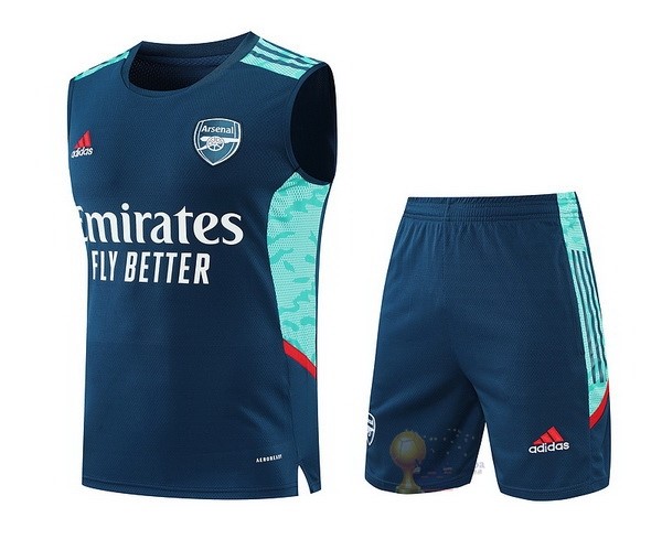 Calcio Maglie Formazione Sin Mangas Set Completo Arsenal 2022 2023 Blu Verde