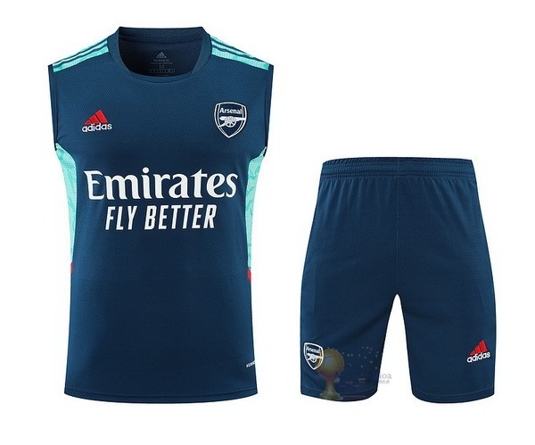Calcio Maglie Formazione Sin Mangas Set Completo Arsenal 2022 2023 Blu
