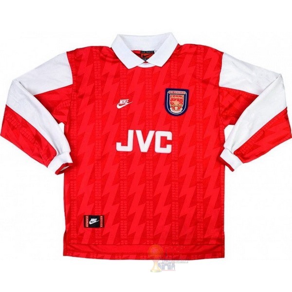 Calcio Maglie Home Manica lunga Arsenal Retro 1994 1995 Rosso