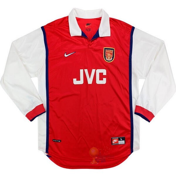 Calcio Maglie Home Manica lunga Arsenal Retro 1998 1999 Rosso