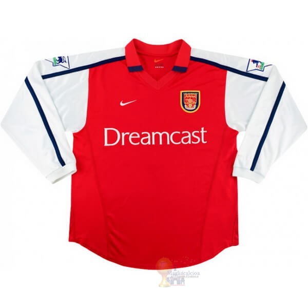 Calcio Maglie Home Manica lunga Arsenal Retro 2000 Rosso