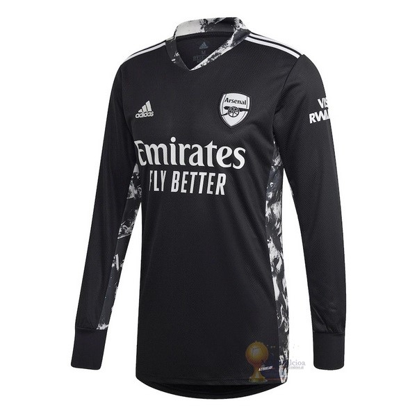Calcio Maglie Home Manica lunga Portiere Arsenal 2020 2021 Nero
