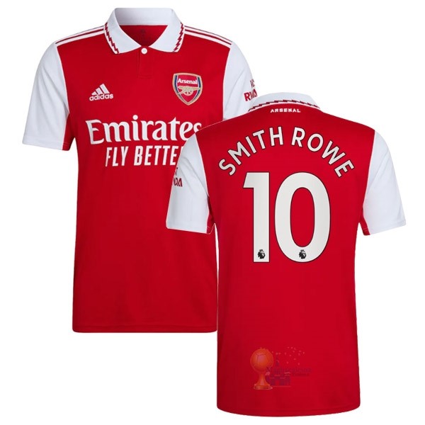 Calcio Maglie NO.10 Smith Rowe Home Maglia Arsenal 2022 2023 Rosso