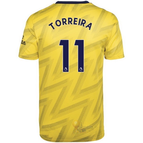 Calcio Maglie NO.11 TOroreira Away Maglia Arsenal 2019 2020 Giallo