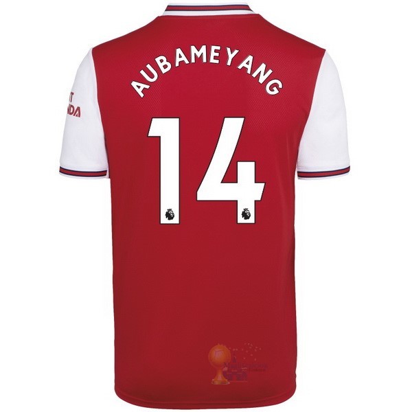 Calcio Maglie NO.14 Aubameyang Home Maglia Arsenal 2019 2020 Rosso
