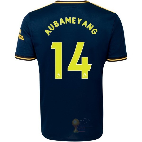 Calcio Maglie NO.14 Aubameyang Terza Maglia Arsenal 2019 2020 Blu