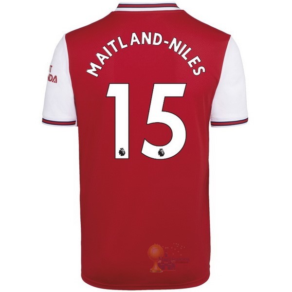 Calcio Maglie NO.15 Maitland Niles Home Maglia Arsenal 2019 2020 Rosso