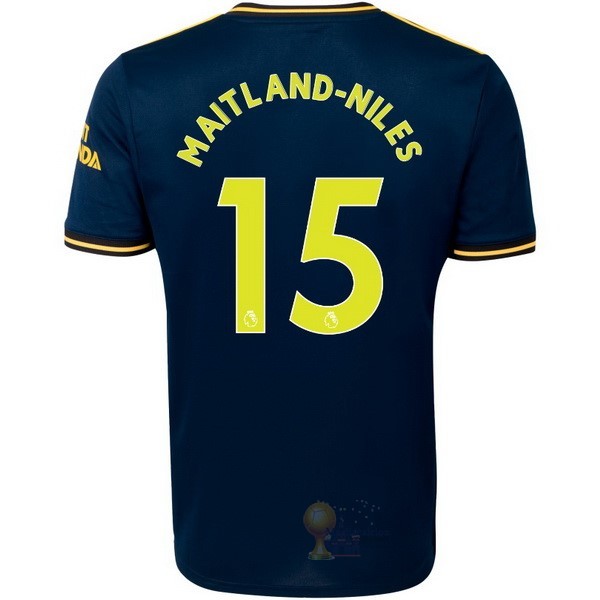 Calcio Maglie NO.15 Maitland Niles Terza Maglia Arsenal 2019 2020 Blu