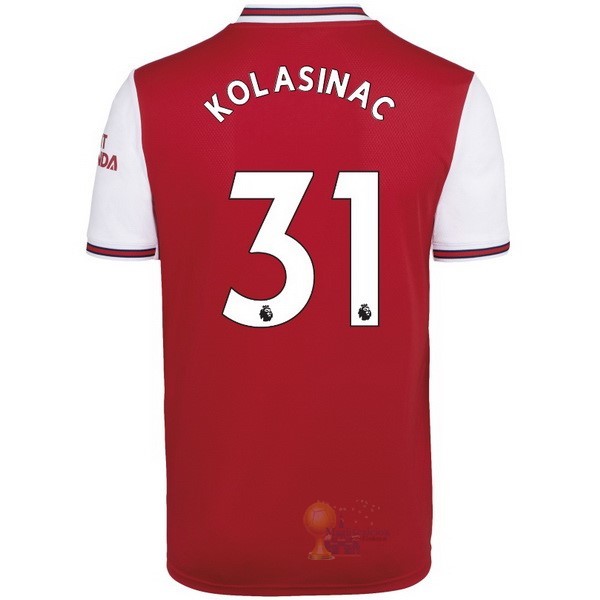 Calcio Maglie NO.31 Kolasinac Home Maglia Arsenal 2019 2020 Rosso