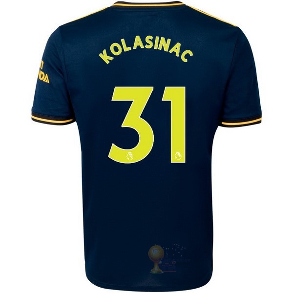 Calcio Maglie NO.31 Kolasinac Terza Maglia Arsenal 2019 2020 Blu