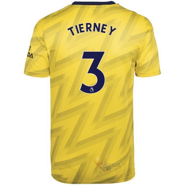 Calcio Maglie NO.3 Tierney Away Maglia Arsenal 2019 2020 Giallo