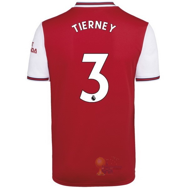 Calcio Maglie NO.3 Tierney Home Maglia Arsenal 2019 2020 Rosso