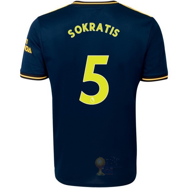 Calcio Maglie NO.5 Sokratis Terza Maglia Arsenal 2019 2020 Blu