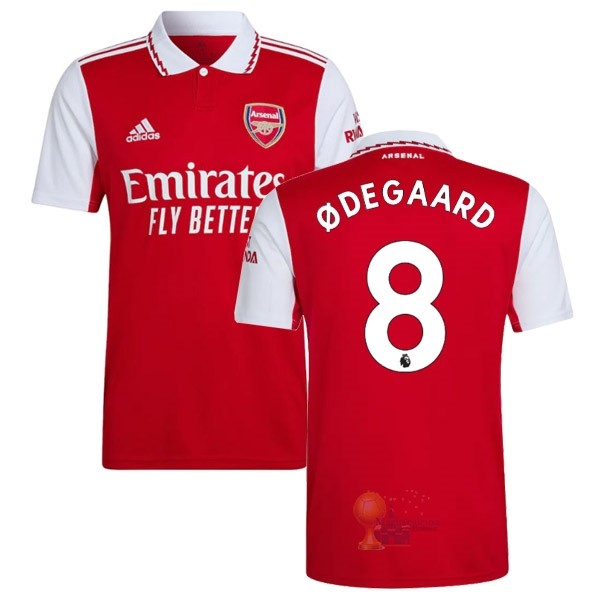 Calcio Maglie NO.8 Ødegaard Home Maglia Arsenal 2022 2023 Rosso