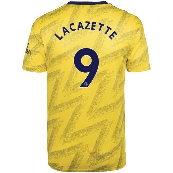 Calcio Maglie NO.9 Lacazette Away Maglia Arsenal 2019 2020 Giallo