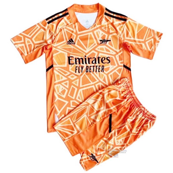 Calcio Maglie Portiere Conjunto De Uomo Arsenal 2022 2023 Arancione