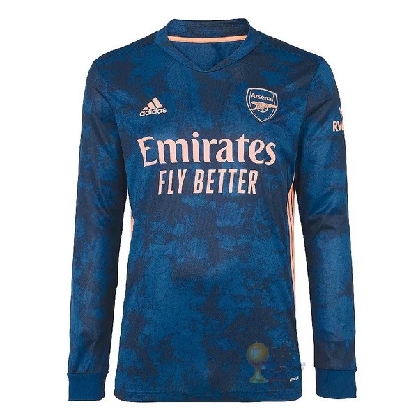 Calcio Maglie Terza Manica lunga Arsenal 2020 2021 Blu