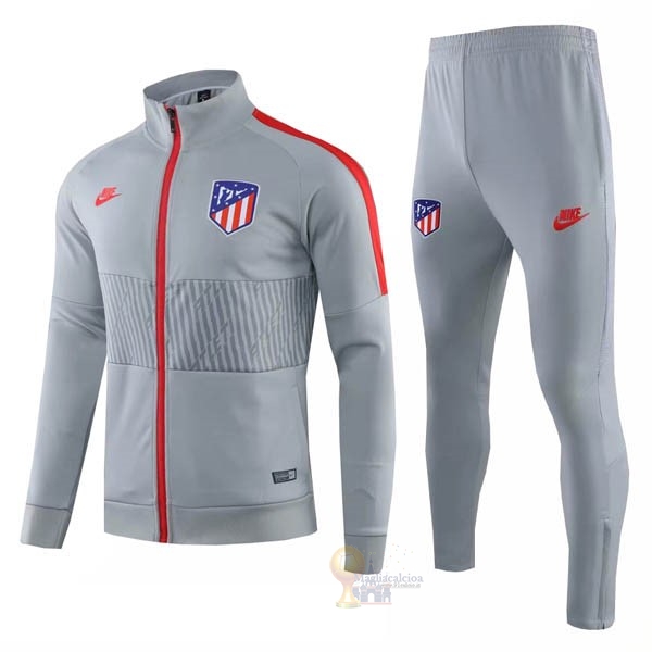 Calcio Maglie Tuta Presentazione Atlético Madrid 2019 2020 Grigio
