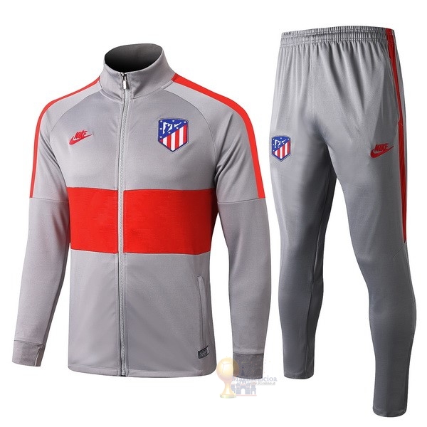 Calcio Maglie Tuta Presentazione Atlético Madrid 2019 2020 Grigio Rosso