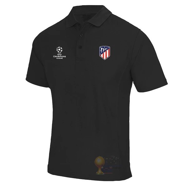 Calcio Maglie Polo Atlético Madrid 2019 2020 Nero