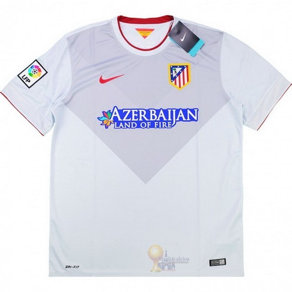 Calcio Maglie Away Maglia Atlético Madrid Retro 2014 2015 Grigio