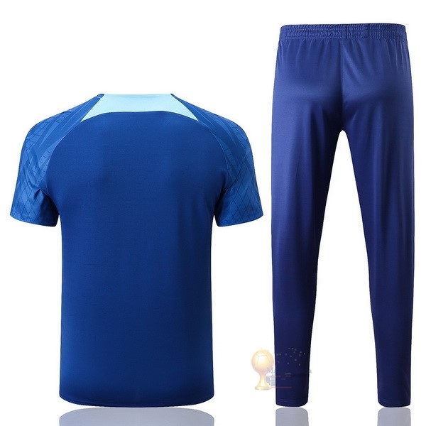 Calcio Maglie Formazione Set Completo Atlético Madrid 2022 2023 Blu
