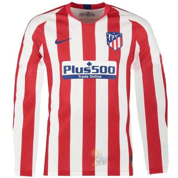 Calcio Maglie Home Manica lunga Atlético Madrid 2019 2020 Rosso