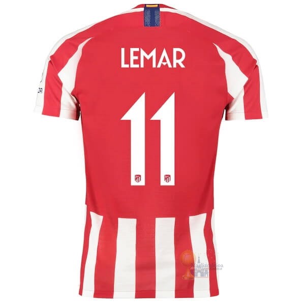 Calcio Maglie NO.11 Lemar Home Maglia Atlético de Madrid 2019 2020 Rosso