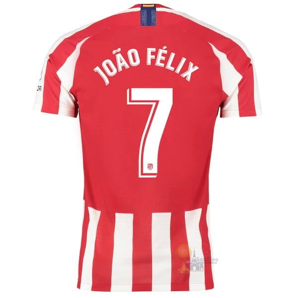 Calcio Maglie NO.7 João Félix Home Maglia Atlético de Madrid 2019 2020 Rosso
