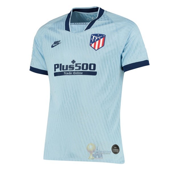 Calcio Maglie Terza Maglia Atlético Madrid 2019 2020 Blu Luce