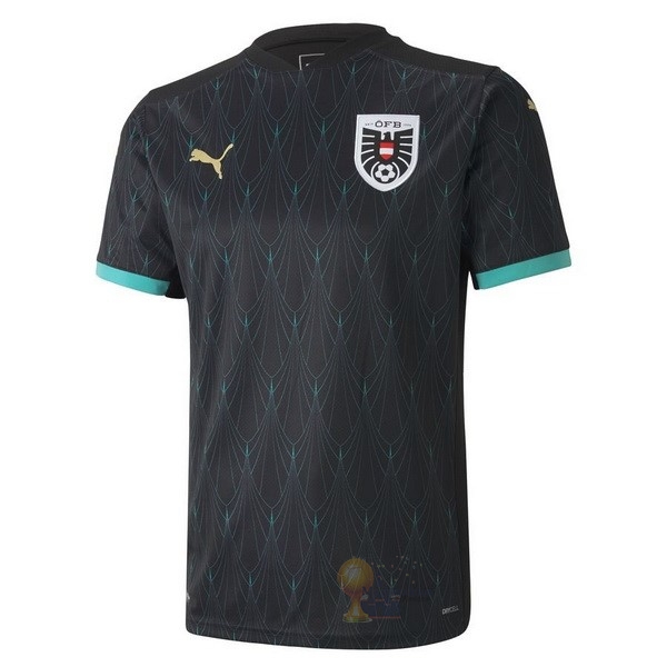 Calcio Maglie Away Maglia Austria 2020 Nero
