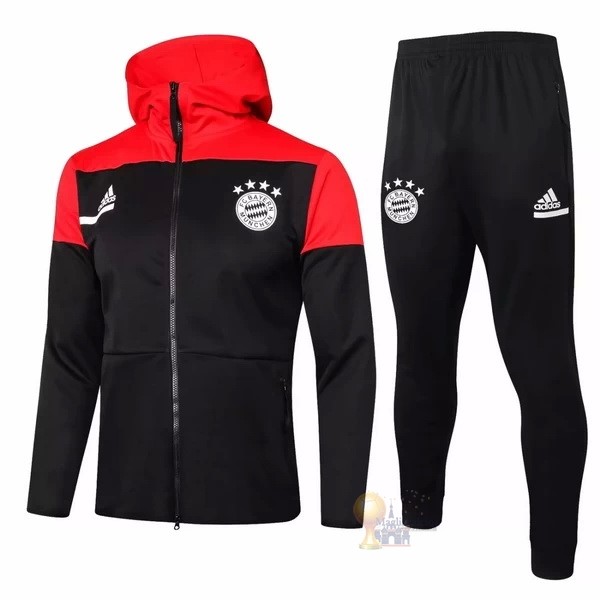 Calcio Maglie Chaqueta Con Capucha Bayern München 2020 2021 Nero