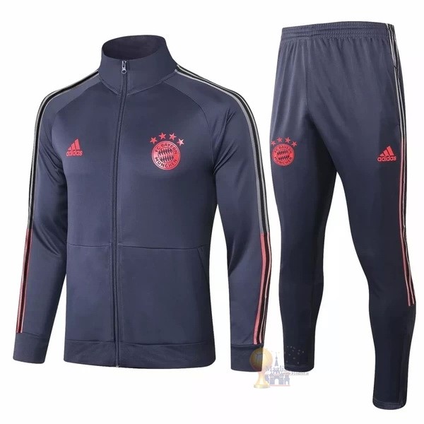 Calcio Maglie Giacca Bayern München 2020 2021 Blu Rosso