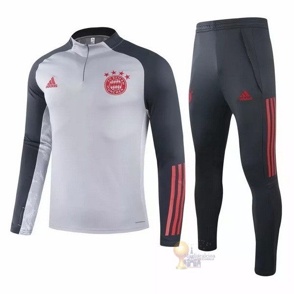 Calcio Maglie Giacca Bayern München 2020 2021 Grigio