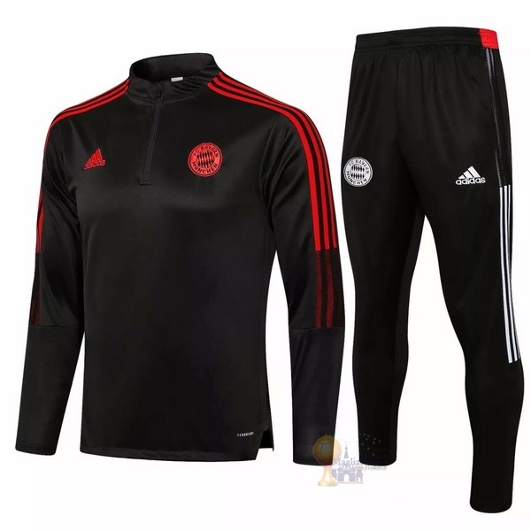 Calcio Maglie Giacca Bayern München 2021 2022 Nero Rosso Bianco