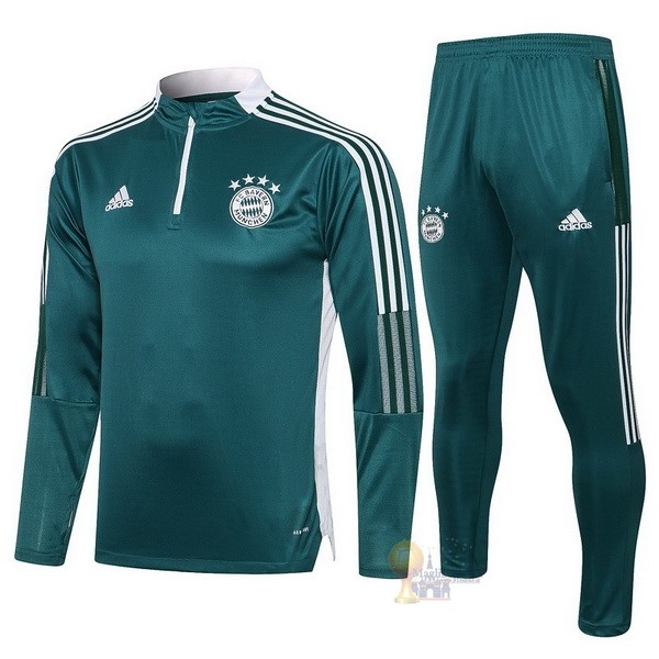 Calcio Maglie Giacca Bayern München 2021 2022 Verde Bianco