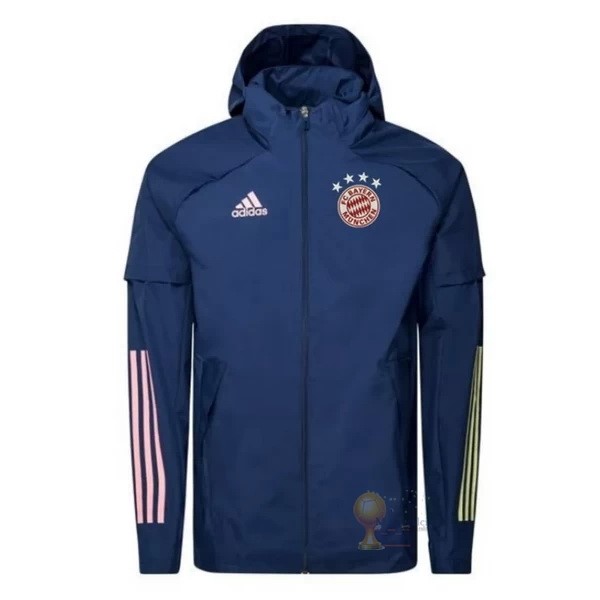 Calcio Maglie Giacca a vento Bayern München 2020 2021 Blu