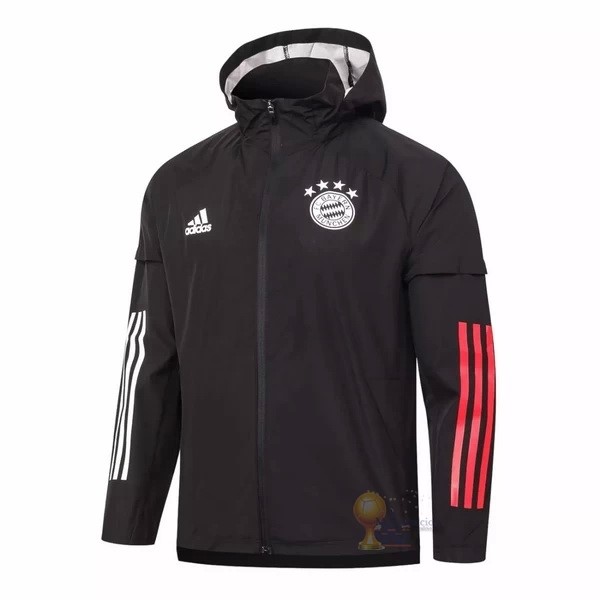 Calcio Maglie Giacca a vento Bayern München 2020 2021 Nero Rosso