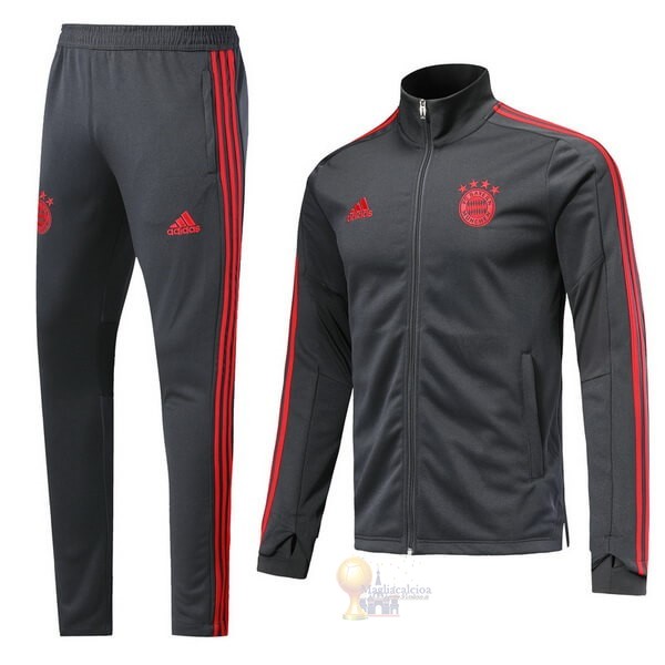 Calcio Maglie Tuta Presentazione Bayern München 2019 2020 Grigio Navy