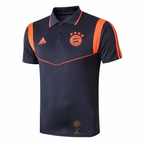 Calcio Maglie Polo Bayern München 2019 2020 Blu Arancione