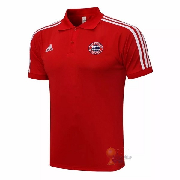 Calcio Maglie Polo Bayern München 2021 2022 Rosso