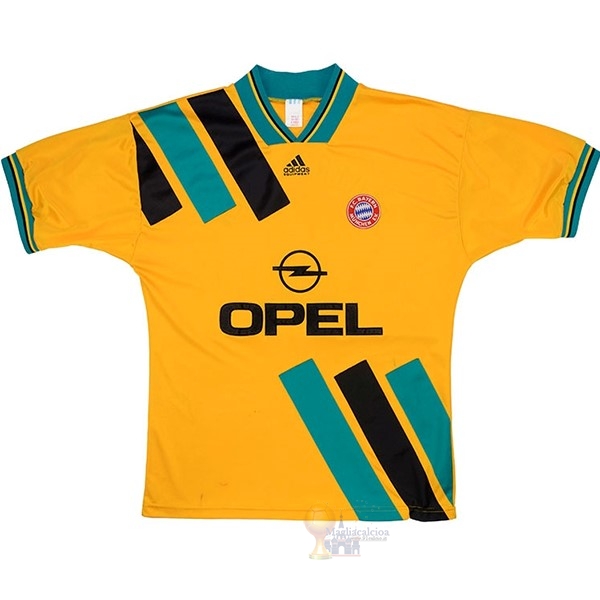Calcio Maglie Away Maglia Bayern München Retro 1993 1995 Giallo