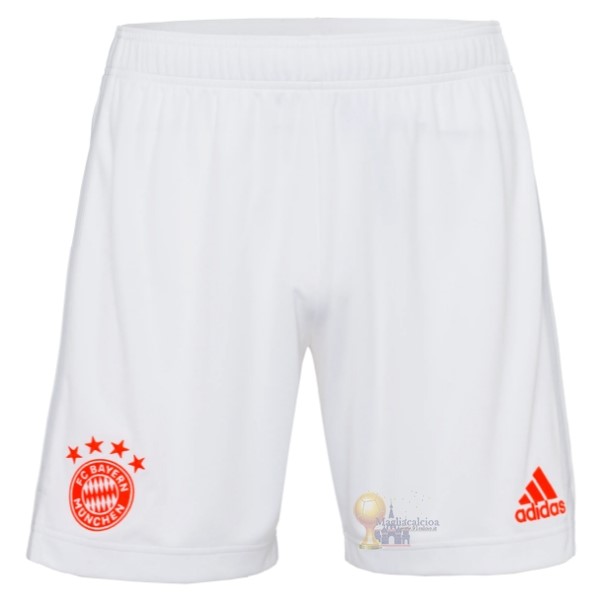 Calcio Maglie Away Pantaloni Bayern München 2020 2021 Bianco