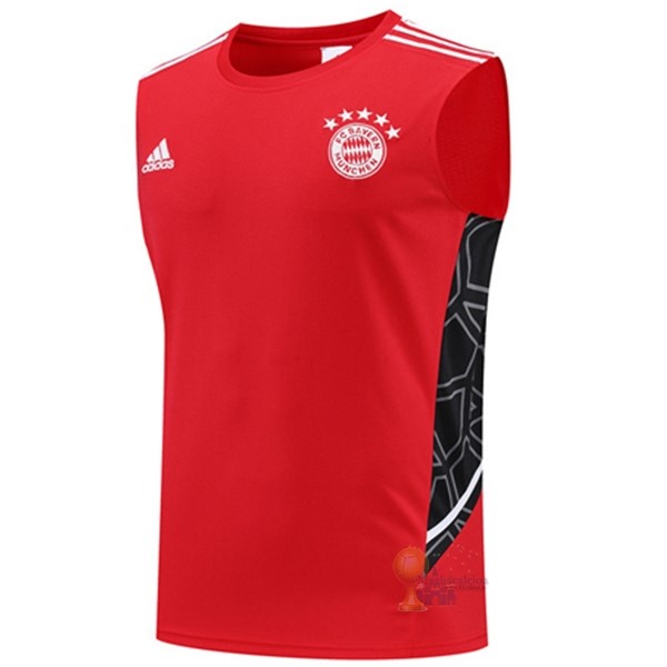 Calcio Maglie Formazione Senza Maniche Bayern München 2022 2023 Rosso Bianco