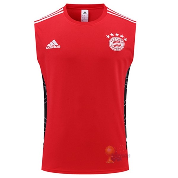 Calcio Maglie Formazione Senza Maniche Bayern München 2022 2023 Rosso Bianco