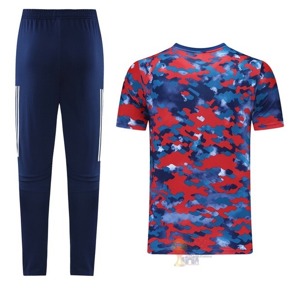 Calcio Maglie Formazione Set Completo Bayern München 2021 2022 Blu Rosso