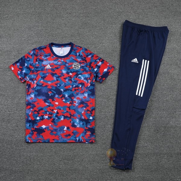 Calcio Maglie Formazione Set Completo Bayern München 2021 2022 Blu Rosso