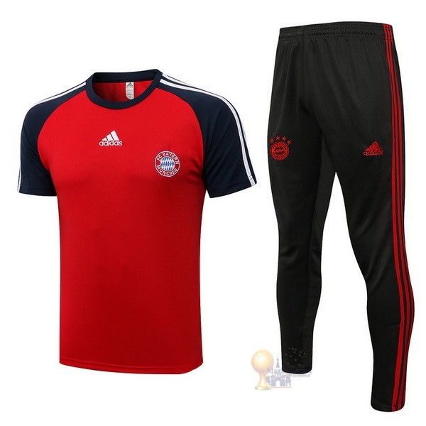 Calcio Maglie Formazione Set Completo Bayern München 2021 2022 Rosso I Nero
